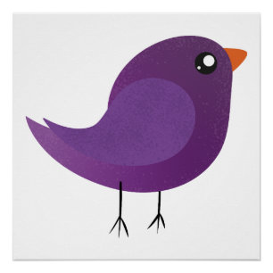 Kids cute birdy  poster