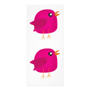Kids cute birdy   rack card