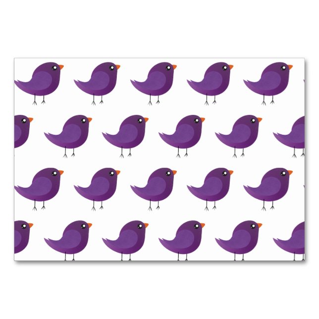 Kids cute birdy  table number (Front)