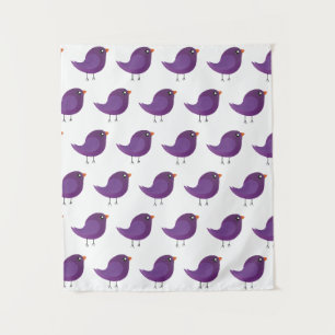 Kids cute birdy tapestry
