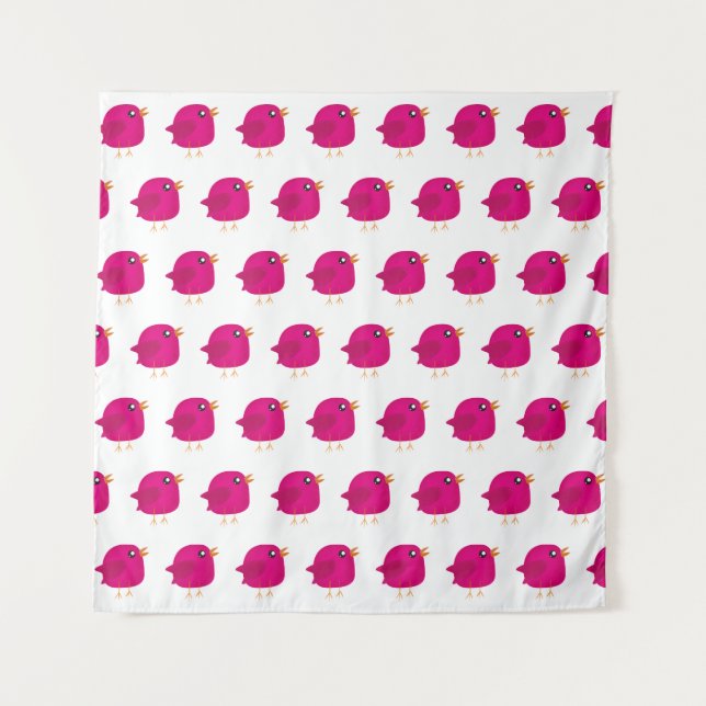 Kids cute birdy    tapestry (Front)