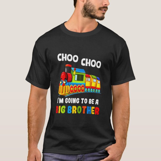 Kids Cute Choo Choo I'm Going To Be A Big Brother  T-Shirt (Front)