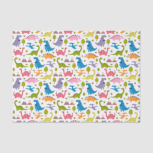 Kids Cute Colourful Dinosaurs Tissue Paper