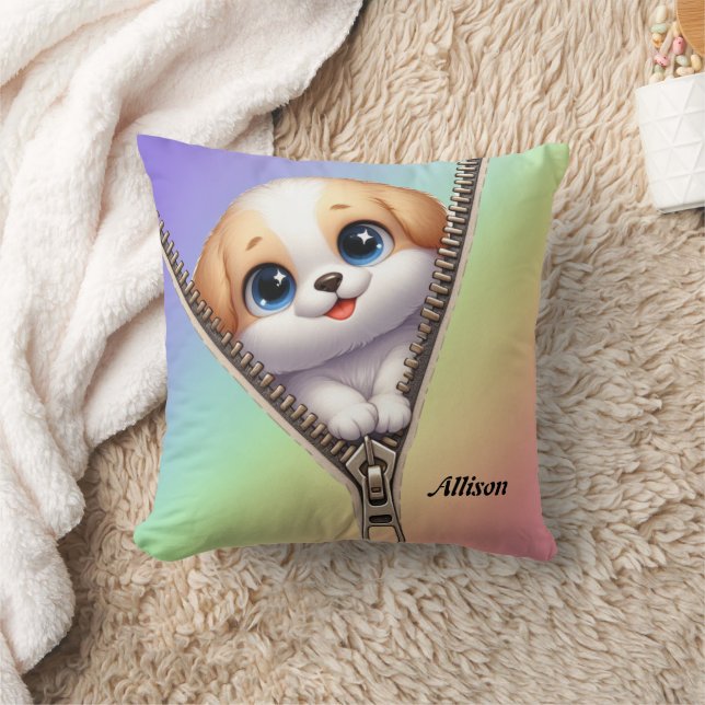 Kids Cute Dog Puppy  Cushion (Blanket)
