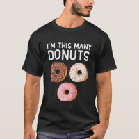 Kids Cute Doughnut 3rd Birthday Im This Many Dough