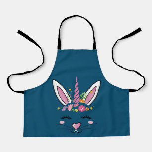 Kids Cute Easter Bunny Unicorn for Toddler Girl Apron