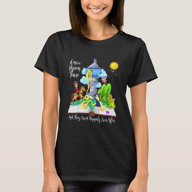 Kids Cute Fairytale Princess Prince Magical Storyb T-Shirt (Front)