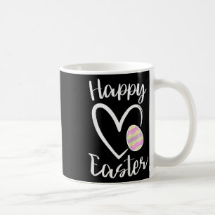 Kids Cute Girls Happy Easter Heart Pastel Girls Ea Coffee Mug