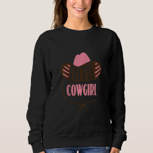 Kids Cute Girl's Little Cowgirl Kid's Sweatshirt