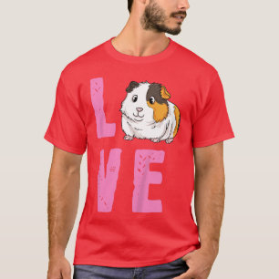 Kids Cute Guinea Pig Gift For Girls & Boys I Love T-Shirt