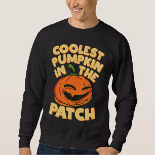 Kids Cute Halloween Outfit Coolest Pumpkin In The Sweatshirt