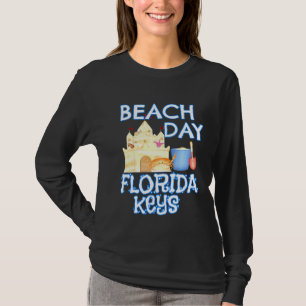 Kids Cute Kids Florida Keys Beach Day Vacation Sou T-Shirt