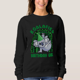 Kids Cute Koalafied Birthday Girls Koala Bear Ki Sweatshirt