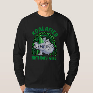 Kids Cute Koalafied Birthday Girls  Koala Bear  Ki T-Shirt