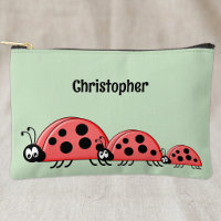 Kids cute ladybugs add a name red green