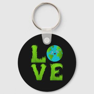 Kids Cute Love World Earth Day Green Planet Gr Lov Key Ring