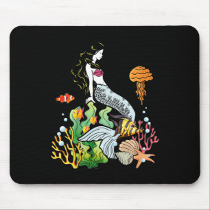 Kids Cute Mermaid Lazy Halloween Costume For Girls Mouse Mat