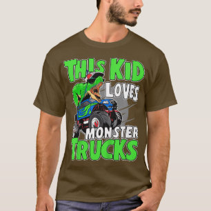 Kids Cute Monster Truck Boys Girls This Kid Loves T-Shirt