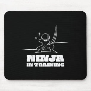 Kids Cute Ninja Warrior Martial Arts Tee For Kids  Mouse Mat