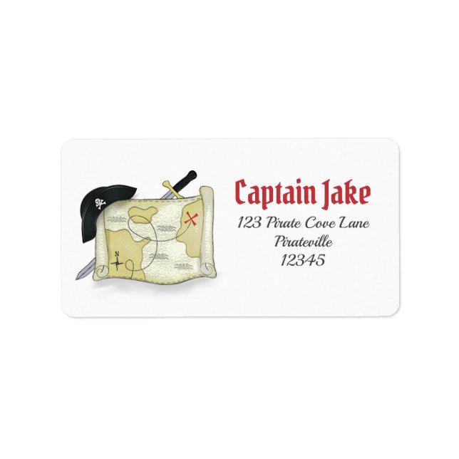 Kids Cute Personalised Custom Gift Mailing Simple Label (Front)