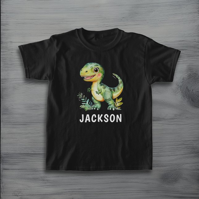 Kids Cute Personalised Dinosaur T-Shirt (Creator Uploaded)