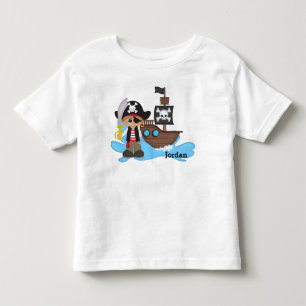Kid's Cute Pirate Boy Toddler T-Shirt