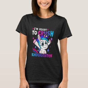 Kids Cute Pre K Preschool Unicorn I'm Ready To Cru T-Shirt