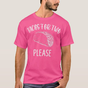 Kids Cute Pregnancy Announcement Tacos for Two Ple T-Shirt