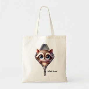 Kids Cute Racoon Tote Bag