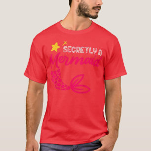 Kids Cute Secretly Mermaid Daughter Princess Fairy T-Shirt