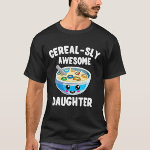 Kids Cute Sibling Matching Daughter Family Cereal T-Shirt
