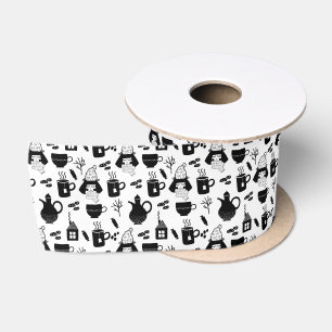 Kids Cute Warming Up Tea Cocoa Hot Chocolate Mug Satin Ribbon