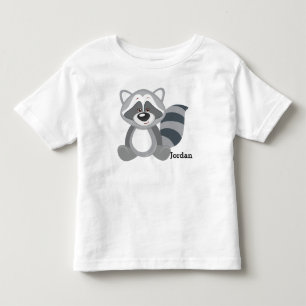 Kid's Cute Woodland Racoon Toddler T-Shirt