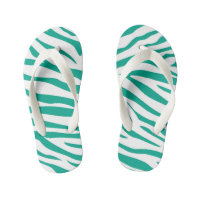 Kids Cute Zebra Stripe Flip Flops