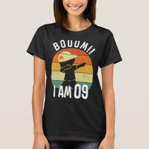 Kids Dabbing Birthday 9 Years Old Outfit Boys Boom T-Shirt