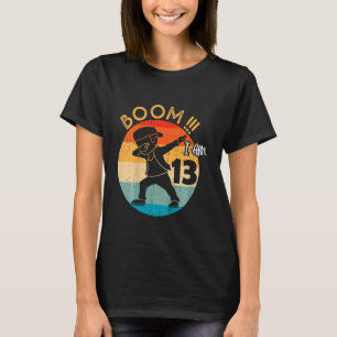 Kids Dabbing Boy 13th Birthday Outfit 13 Thirteen T-Shirt