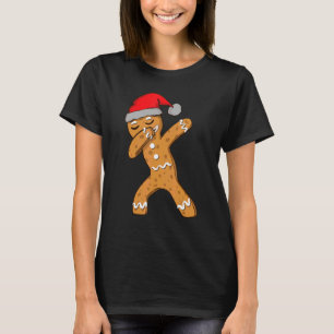 Kids Dabbing Dab Gingerbread Man Xmas Girls Boys C T-Shirt