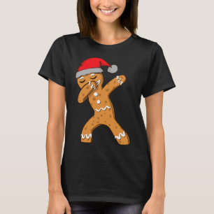 Kids Dabbing Dab Gingerbread Man Xmas Girls Boys C T-Shirt