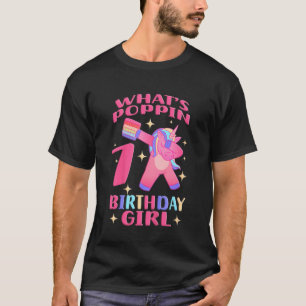 Kids Dabbing Unicorn Poppin Pop Fidget Birthday Gi T-Shirt