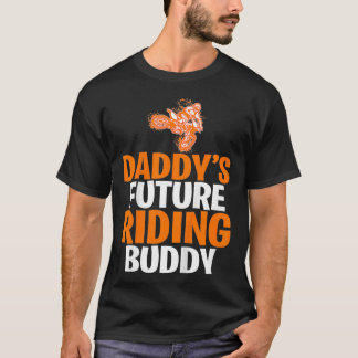 Kids Daddys Future Riding Buddy  Motocross Kids T-Shirt