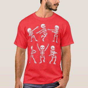 Kids Dance of Death Macabre Skeleton  T-Shirt