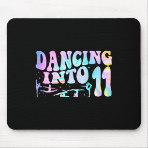 Kids Dancing Into 11 Years Old 11th Birthday Balle Mouse Mat