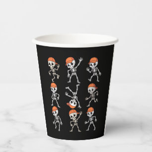 Kids Dancing Skeleton Halloween Paper Cups