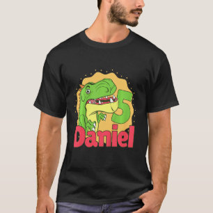 Kids Daniel 5 Birthday It's My 5th Birthday Happy  T-Shirt