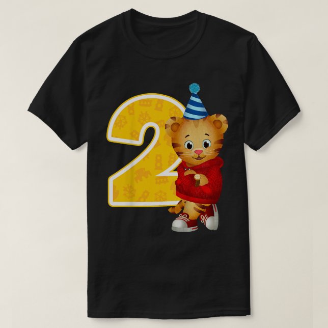 Kids Daniel Tiger's Neighborhood My 2nd Birthday  T-Shirt (Design Front)