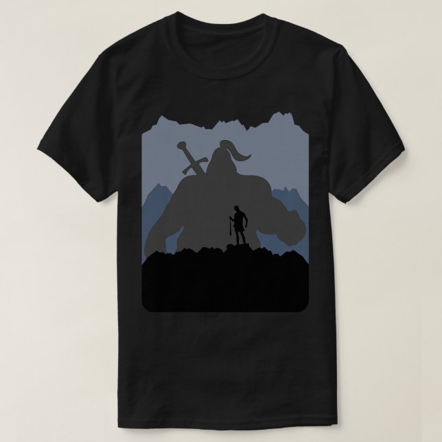 Kids David And Goliath Bible Storyof David Versus  T-Shirt (Design Front)