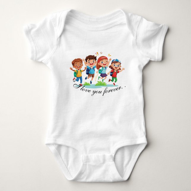 Kids design  baby bodysuit (Front)