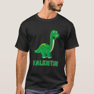 Kids Dino dinosaur name valentine T-Shirt