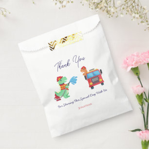 Kids dino Fireman birthday Favour Bag