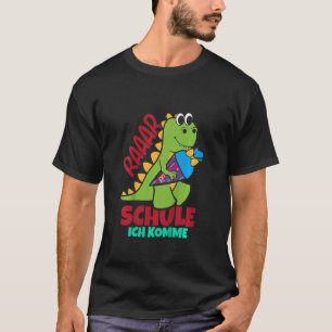 Kids Dino School Dinosaur School Cone I Come T-Shirt